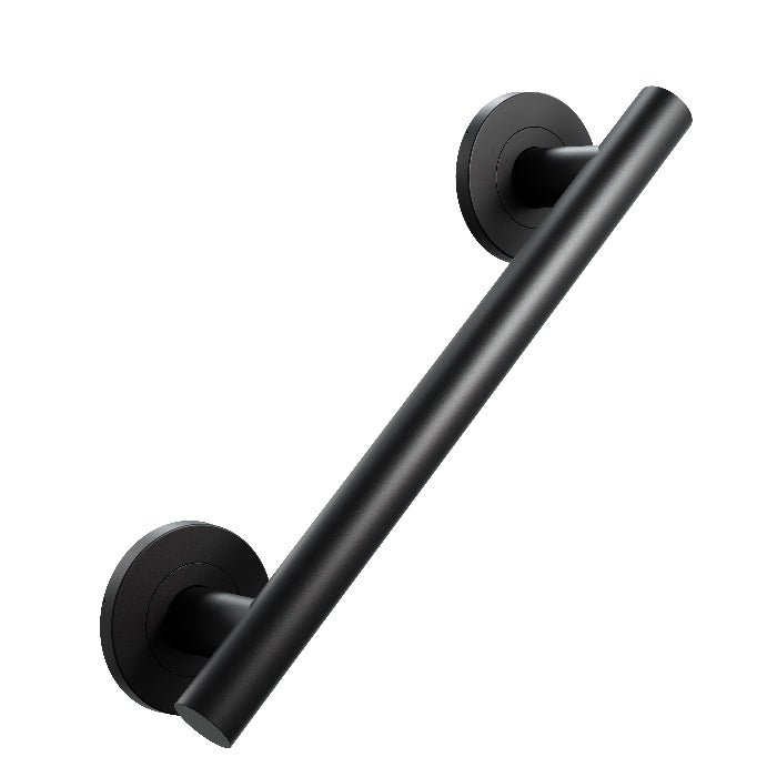 AKW Straight Matt Black Stainless Steel Grab Rail