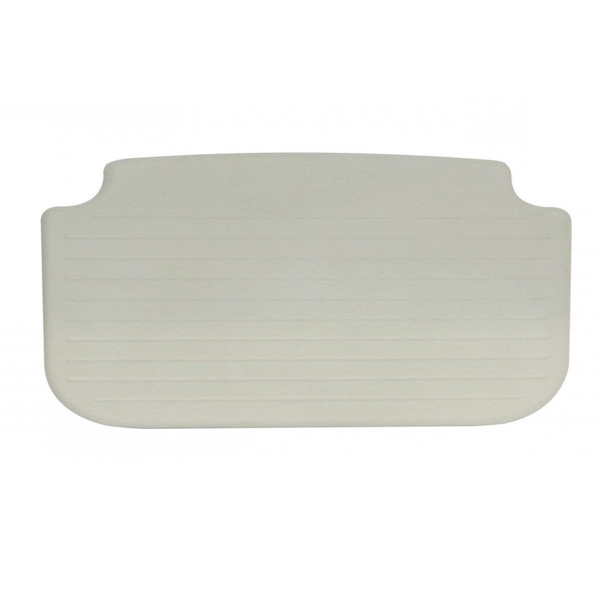 Rectangular light fixture with a textured surface on a white background