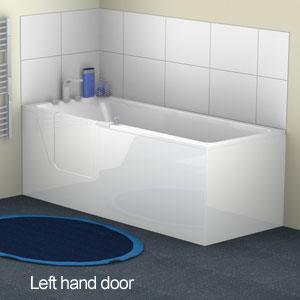 AKW Oulton Standard Walk In Bath - 1700x700mm - Adaptation Supplies