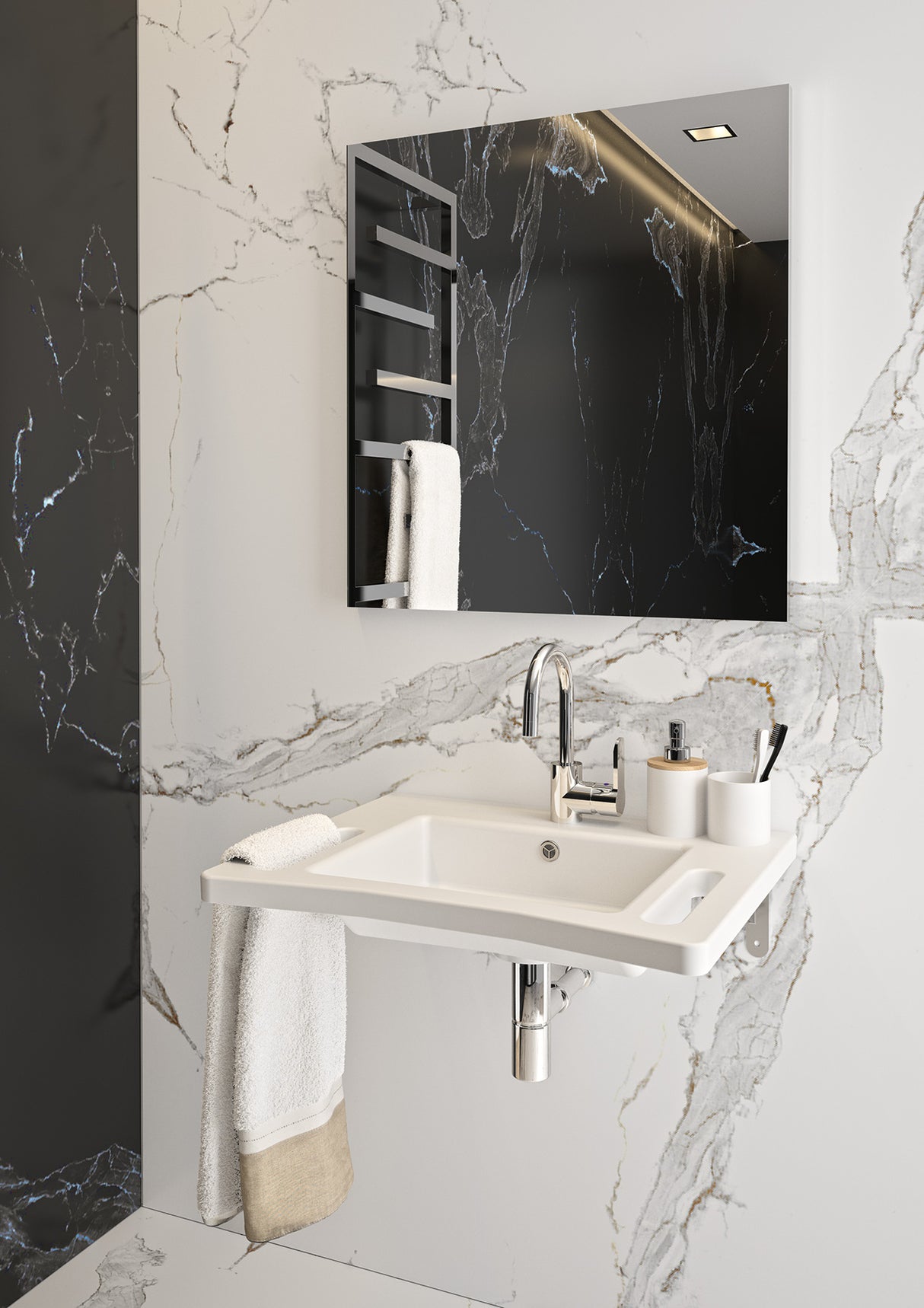 AKW Onyx Ergonomic Wash Basin Only