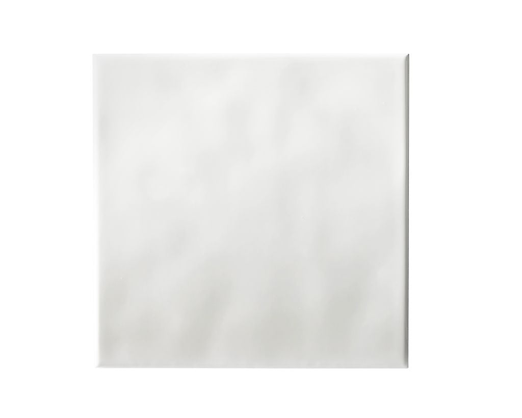 White tile on a white background