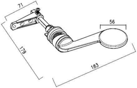 i.Care Doc M Cistern Lever Handle