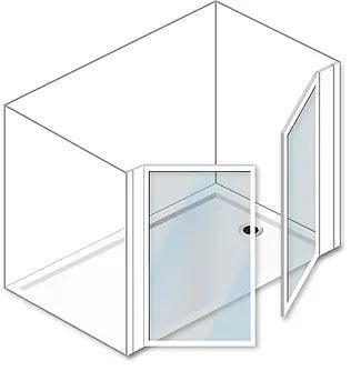 MOD 14 Half Height Shower Doors - Adaptation Supplies