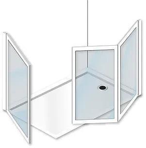 MOD 10 Half Height Shower Doors - Adaptation Supplies