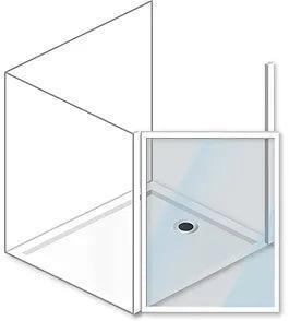 MOD 12 Half Height Shower Doors - Adaptation Supplies