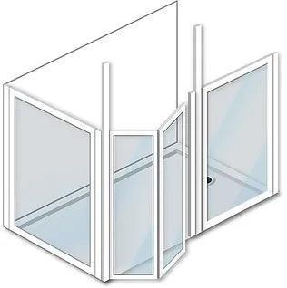 MOD 4 XXP Half Height Shower Doors - Adaptation Supplies