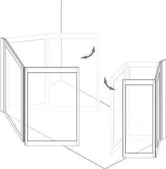 MOD 11 Half Height Shower Doors - Adaptation Supplies