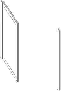 MOD 12 Half Height Shower Doors - Adaptation Supplies