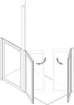 MOD 5 Half Height Shower Doors - Adaptation Supplies