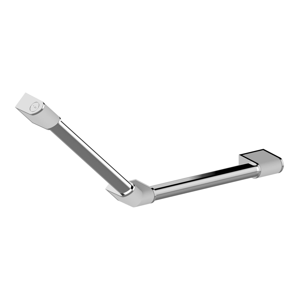 Chrome angled grab rail