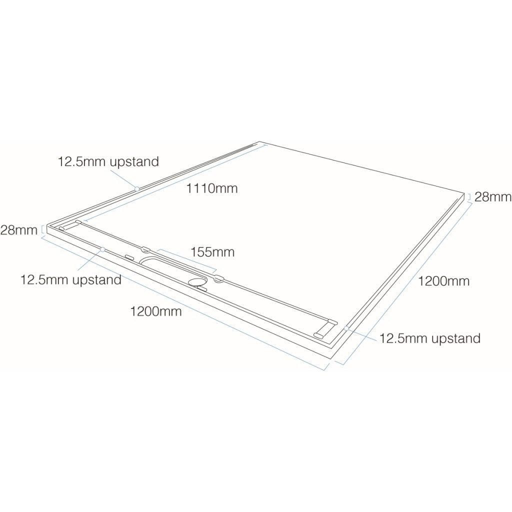 Ultimate Wetroom Floor Former Tray + Sliding Waste System