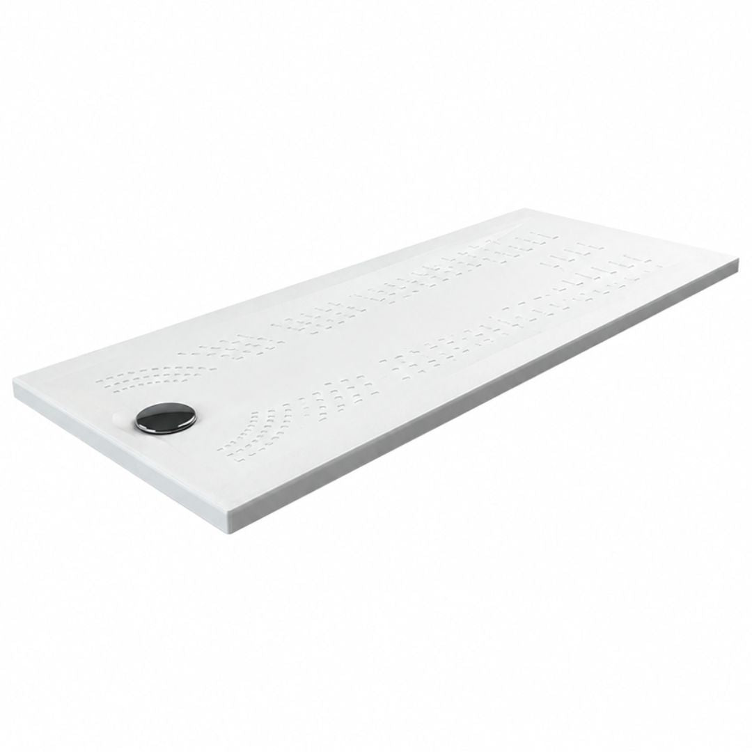 A white Mantis shower tray with anti slip surface