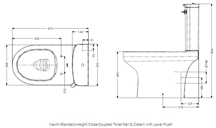 AKW Navlin Standard Height CC WC Suite