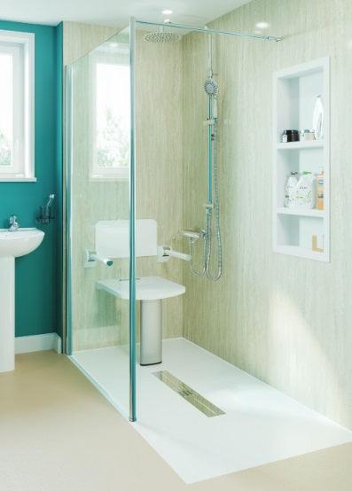 AKW Rain head shower kit with handset - Adaptation Supplies