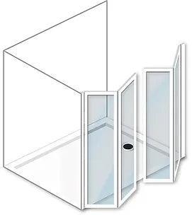 MOD 1 Half Height Shower Doors - Adaptation Supplies