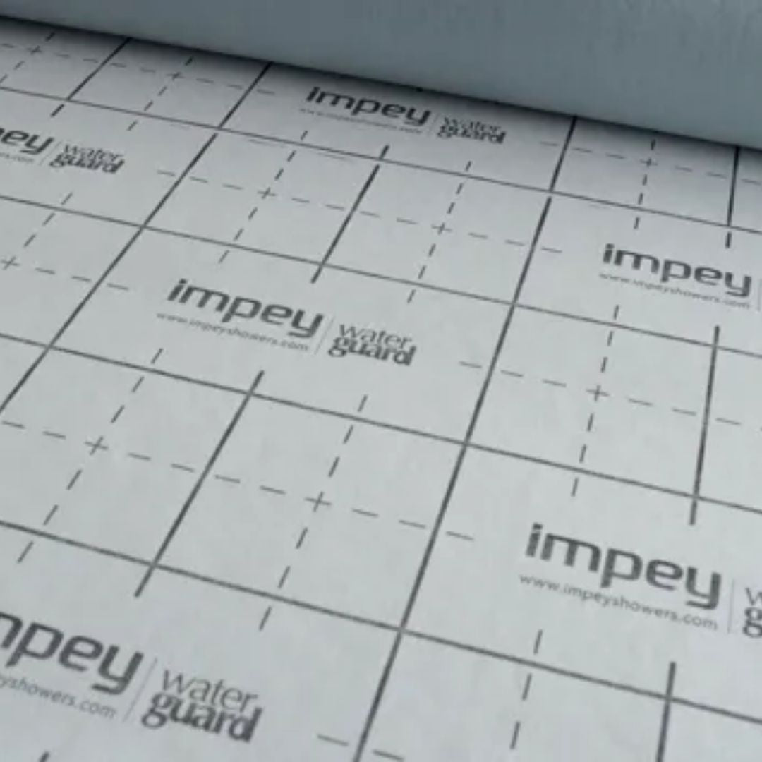 Roll of impey water guard with grid pattern