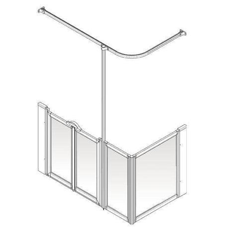 AKW Option D 750mm High Shower Screens - Adaptation Supplies Ltd