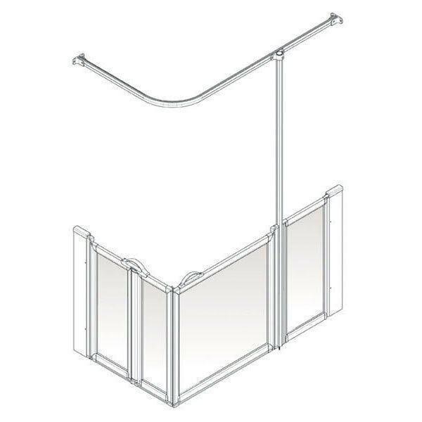 AKW Shower Screens Option B - Adaptation Supplies Ltd