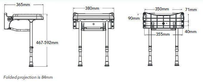 AKW Series 2000 Shower Seats - Adaptation Supplies Ltd
