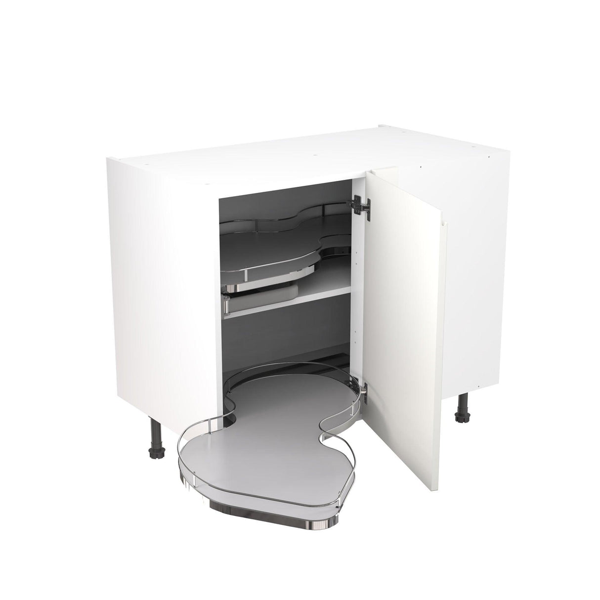 Kitchen Kit J-Pull 1000mm Base Cabinet RH Blind Corner with LH Nuvola Pull-Out - Adaptation Supplies
