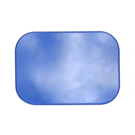 Rectangular blue object on a white background