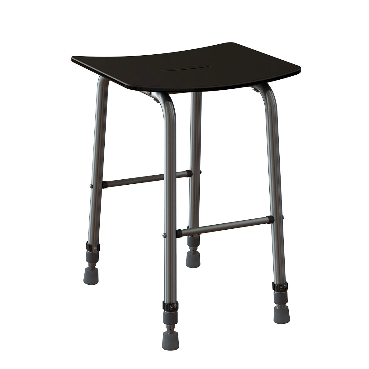Black shower seat
