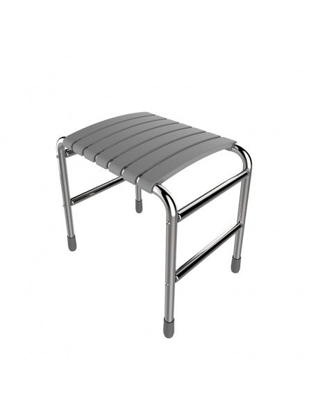 grey slated bench