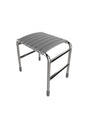 grey slated bench