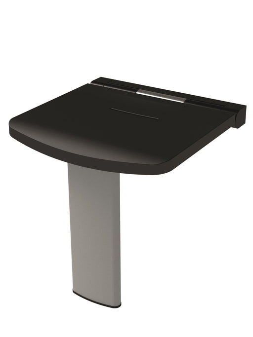 AKW Onyx Compact Fold-up Shower Seat Black