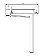 AKW Onyx Compact Fold-up Shower Seat Black - Adaptation Supplies
