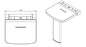 AKW Onyx Compact Fold-up Shower Seat Black