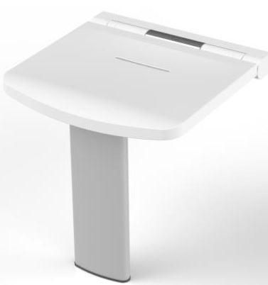 AKW Onyx Compact Fold-up Shower Seat White