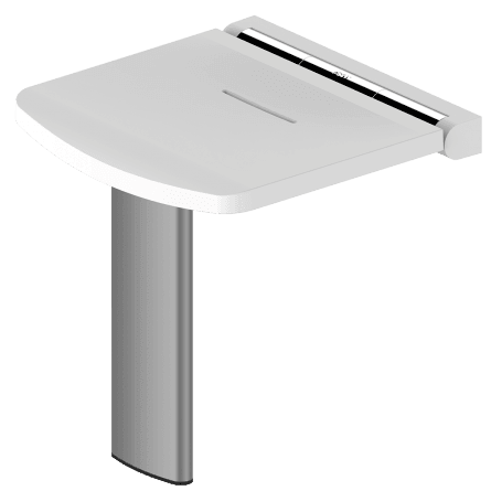 AKW Onyx White Seat with Adjustable Leg - Adaptation Supplies