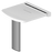 AKW Onyx White Seat with Adjustable Leg