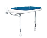 Blue seat on white background