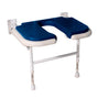 blue shower seat