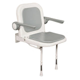 AKW 4000 Series Standard Shower Seat with Back and Arms - Padded