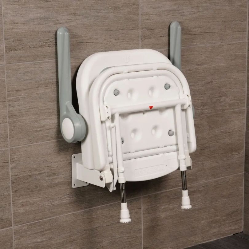 AKW 4000 Series Standard Shower Seat with Back and Arms - Padded