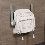 AKW 4000 Series Standard Shower Seat with Back and Arms - Padded