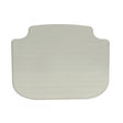 Grey seat cushion on white background