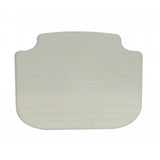 Grey seat cushion on white background