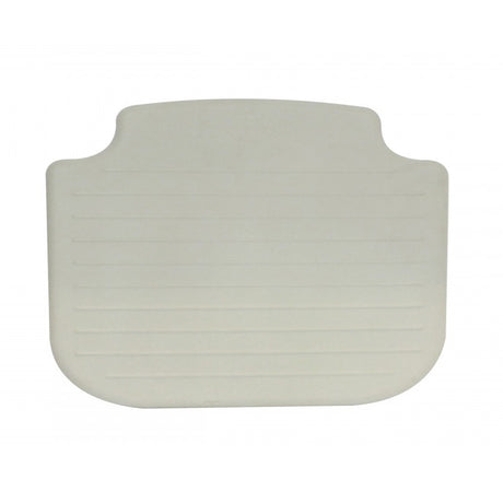 Grey seat cushion on white background