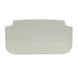 Rectangular light fixture with a textured surface on a white background