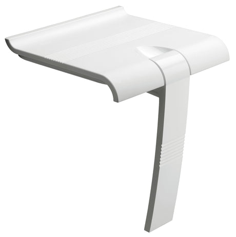 White modern side table on a white background
