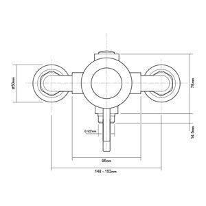 Triton Elina Exposed Mixer Valve - Grabrail Kit - Adaptation Supplies
