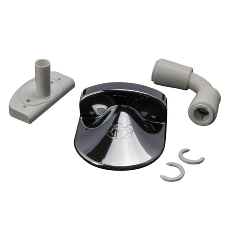 AKW Chrome Pumped Waste Pick Up Assembly - Adaptation Supplies