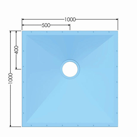 AKW Tuff Form Wet Room Former + Low Height Dry Waste for Tiled Floor - Adaptation Supplies