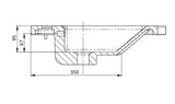 AKW Onyx Ergonomic Wash Basin Only