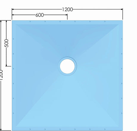 AKW Tuff Form Wetroom Former with GW90 Low Depth Gravity Waste & Adaptor - Adaptation Supplies