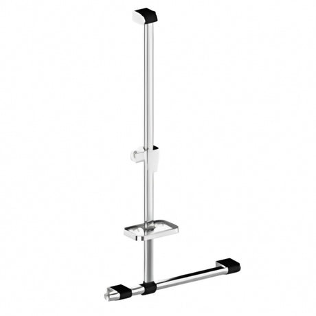 Chrome and black T&L grab rail